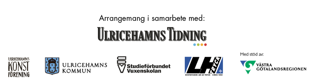 I samarbete med Ulricehamns tidning, Ulricehamns Konstförening, Ulricehamns Kommun, SV, LH Tryck, Vg-regionen